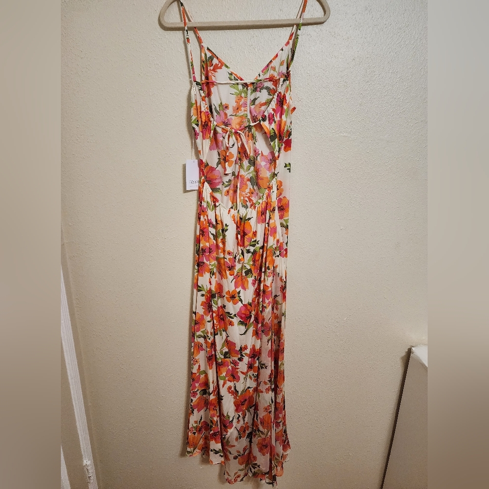 MISA Los Angeles Negine Maxi Dress in Palmarei Blooms Mix S Wedding Party Formal - Picture 9 of 12